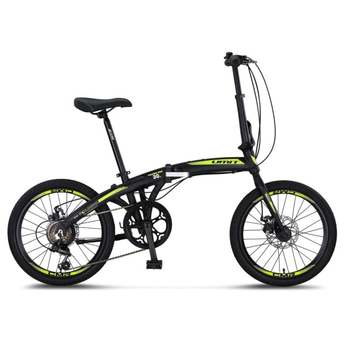 Bicicleta Umit Folding 2D, 6 viteze, pliabila, cadru aluminiu, roata 20&quot;, culoar... Cod:52037000001
