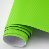 Folie carbon 3d verde deschis 152cm x 100cm