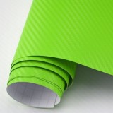 Folie Auto Carbon 3D Verde Deschis, 152cm x 100cm, Tuning Exterior
