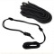 Franghie impletita pentru montaj leagane, hamace, prelate, umbrare, lungime 2m, culoare Neagra