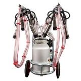 Aparat de muls vaci EMT galvanizat, un bidon aluminiu 40 litri, 2 posturi( uscat)