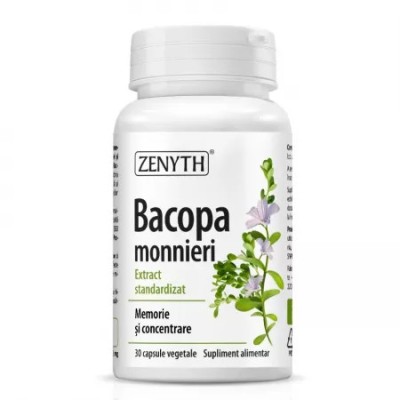 Bacopa monnieri, 30 capsule vegetale, Zenyth foto