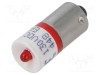 Lampă LED roșie BA9S 130V DC 1 diodă EAO OptoHiT