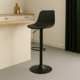 Cumpara ieftin Scaun de bar Walden, PP negru, 40 x 43 x 100 cm