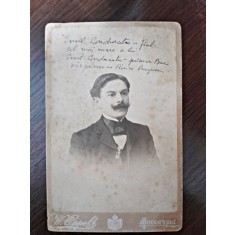 Fotografie Emil Conduratu, pe carton, sfarsit de secol XIX