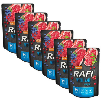 Rafi Adult GF Pat&amp;eacute; with Lamb 6 x 500 g foto