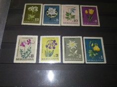 TIMBRE BULGARIA FLORI 1963 foto