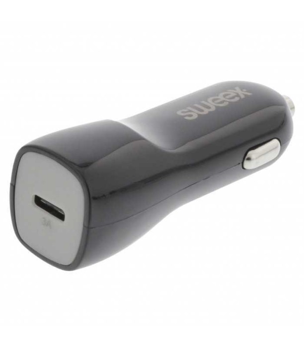Incarcator auto USB Type C 3A negru Sweex