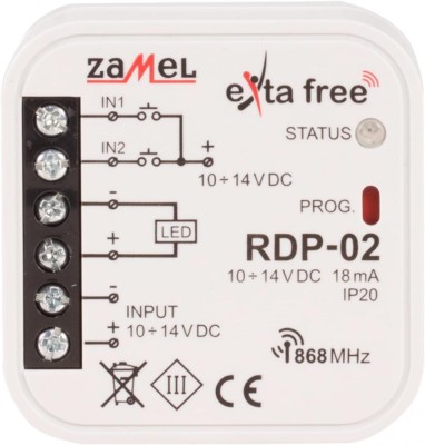 Controler LED EXTA FREE Cutie Metalică 10-14VDC NO x2 RDP-02 foto