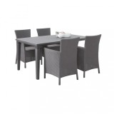 Cumpara ieftin Set de mobilier de grădină Futura 4+1 &icirc;n culoarea grafit