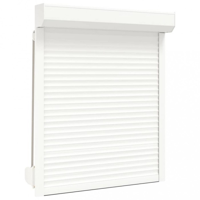 vidaXL Oblon rulant, alb, 100 x 120 cm, aluminiu