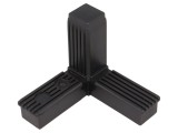 Conector Triaxial Tridirectional ELESA+GANTER Poliamida Articulatie Montaj pentru Profile 25mm STC.25-3A-3W-C9