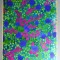 &quot;Artel Dessins&quot; design model floral pentru imprimeuri textile acuarela cca 1970