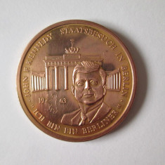 Medalie Germania,vizita președintelui american J.F.Kennedy la Berlin in 1963