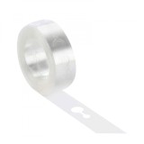 Banda transparenta pentru prinderea baloanelor, flippy, din pvc, 5 m, gauri duble, transparent
