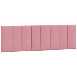 Cumpara ieftin Perna tablie de pat, Hanko, roz, 160 cm, catifea