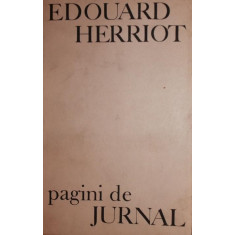 PAGINI DE JURNAL - EDOUARD HERRIOT