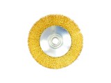 Perie Disc Jaz, sarma alamita ondulata 0,30mm, multifit M14, Diametru 115