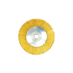 Perie Disc Jaz, sarma alamita ondulata 0,30mm, multifit M14, Diametru 115