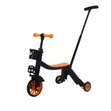 Bicicleta 8 in 1, Cyrax, Transformabila, Multifunctionala, Reglare Inaltime, cu Maner de Impingere Detasabil, Tricicleta, Trotineta, 3 Roti, Pedale, C