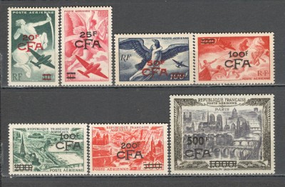 Reunion.1949/51 TIMBRE FRANTA:Posta aeriana-supr. SR.161 foto
