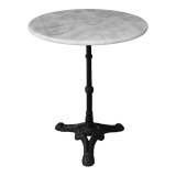 Cumpara ieftin Masa Gradina Pakoworld Ankara Fonta Alb-Negru 60x60x70 cm