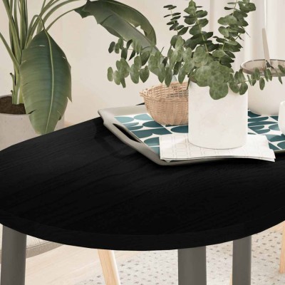 vidaXL Blat de masă maro &amp;icirc;nchis 100x50x2 cm lemn masiv de stejar oval foto
