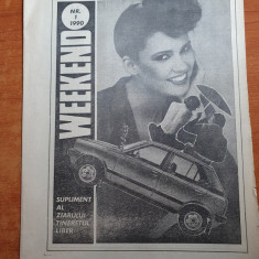 revista weekend tinereltul liber 1990 -anul 1,nr. 1-prima aparitie