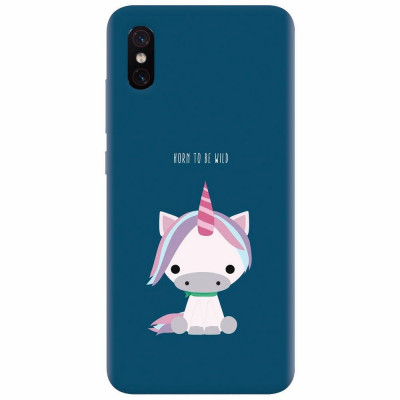Husa silicon pentru Xiaomi Mi 8 Pro, Horn To Be Wild Cute Unicorn foto