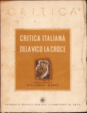 HST C2712 Critica italiană dela Vico la Croce 1941 Alexandru Marcu