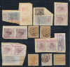 ROMANIA Primul Razboi Mondial MViR lot 20 fiscale ocupatia germana anulate, Istorie, Stampilat