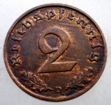 2.607 GERMANIA 2 REICHSPFENNIG 1937 D XF