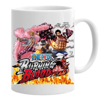 Cana alba personalizata anime one piece, INOVATIX&amp;reg;. 330 ml foto