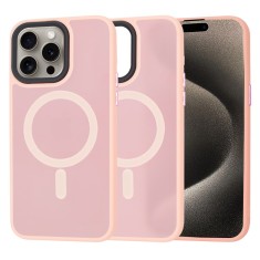Techsuit - HaloFrost&amp;nbsp;MagSafe Series - iPhone 15 Pro Max - Pink foto