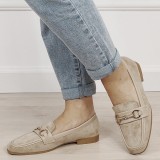 Mocasini bej de tip loafers 9736 01