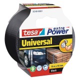 Banda adeziva textila Tesa Extra Power Universal, argintie, 10 m x 50 mm