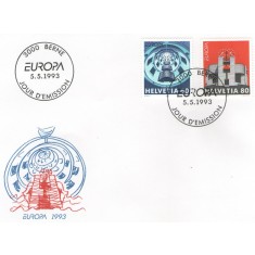 Elvetia 1993 - Europa, serie pe FDC