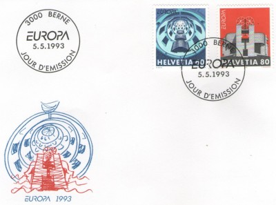 Elvetia 1993 - Europa, serie pe FDC foto