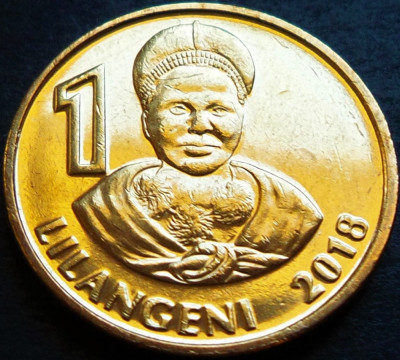 Moneda exotica 1 LILANGENI - Republica ESWATINI, anul 2018 * cod 5063 = A.UNC foto