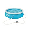 Piscina Bazin Bestway Gonflabila Familie Copii Relaxare 305 x 76cm + Pompa Filtrare + LivratGRATUIT, Unisex, Rotund