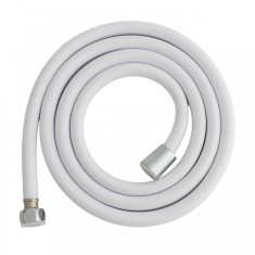 Furtun de dus din silicon Fleko, 175 cm, flexibilitate si durabilitate, Alb