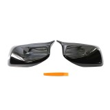 Capace Oglinzi Piano Black BMW Seria 5 E60 E61 E63 E64 (2004-2008) Negru Lucios - Set 2 Bucati