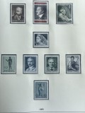 Lot Austria 1968 - Karl Landsteiner Nobel, Koloman Moser, Angelika Kauffmann, 8v, MNH -A150, Stampilat