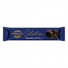 Baton de Cereale Cerbona Selection Brownie, 22 g, Baton de Cereale cu Negresa, Baton de Cereale cu Aroma de Negresa, Baton Cereale Negresa, Baton Cere