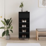 vidaXL Pantofar, negru, 40x36x105 cm, lemn compozit