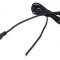 Cablu DC 2x0,5mm2 5,5/2,5 soclu drept negru/gri
