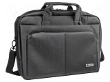Laptop bag graphite polyester Usable dim: 395x45x275mm 15.6&quot;