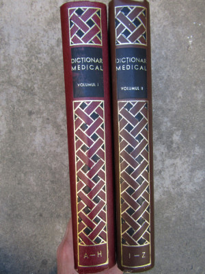 DICTIONAR MEDICAL , redactor SIMICI 1970 , 2 VOLUME foto