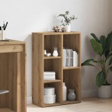 VidaXL Bibliotecă, stejar artizanal, 50x25x80 cm, lemn prelucrat