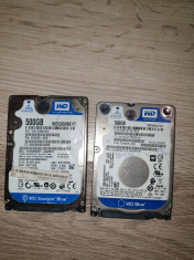 lot 2 harduri sata pentru laptop WESTERN DIGITAL 500 gb - pentru piese - foto